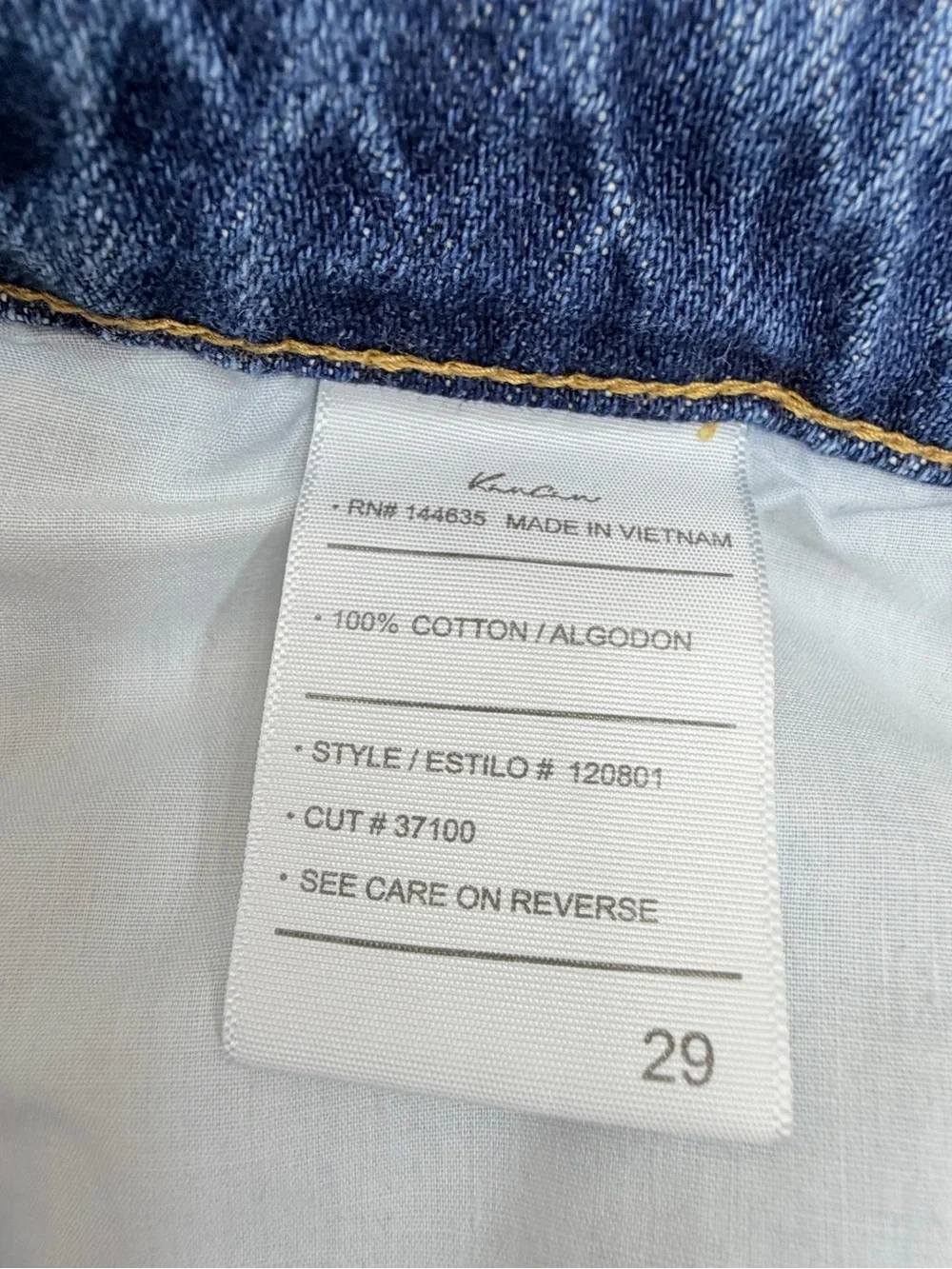 KanCan Size 29 High Rise Boyfriend 100% Cotton Distressed Jeans